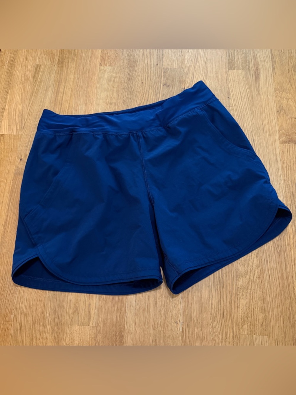 Lands' End 12 Blue Quick Dry Brief Lined Swim Outdoor Shorts